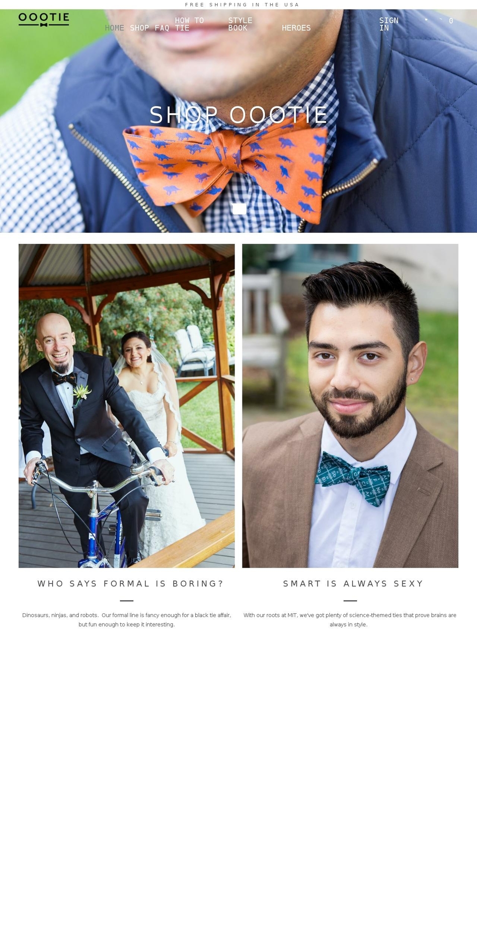 bostonbowtiecompany.com shopify website screenshot
