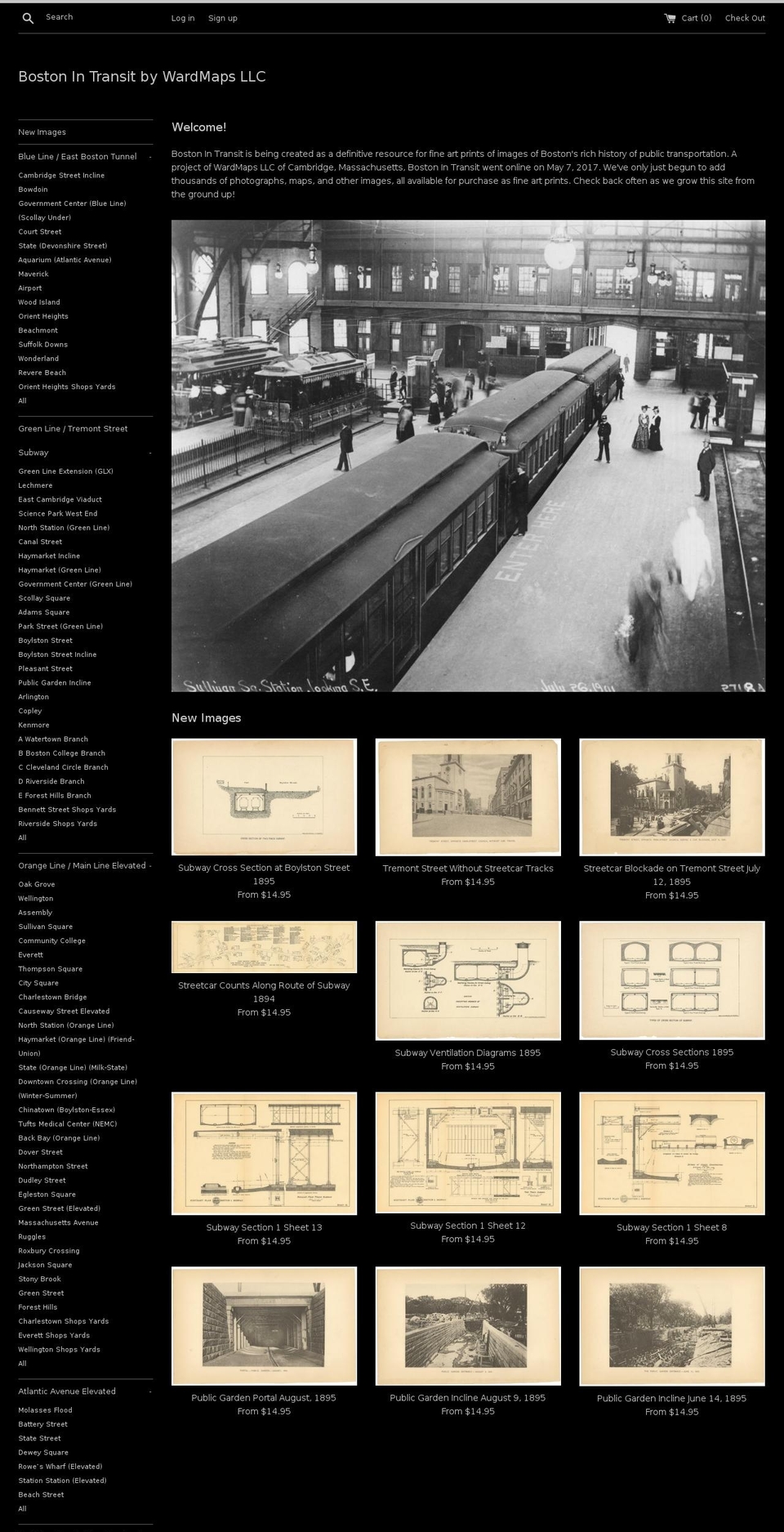 bostonintransit.com shopify website screenshot