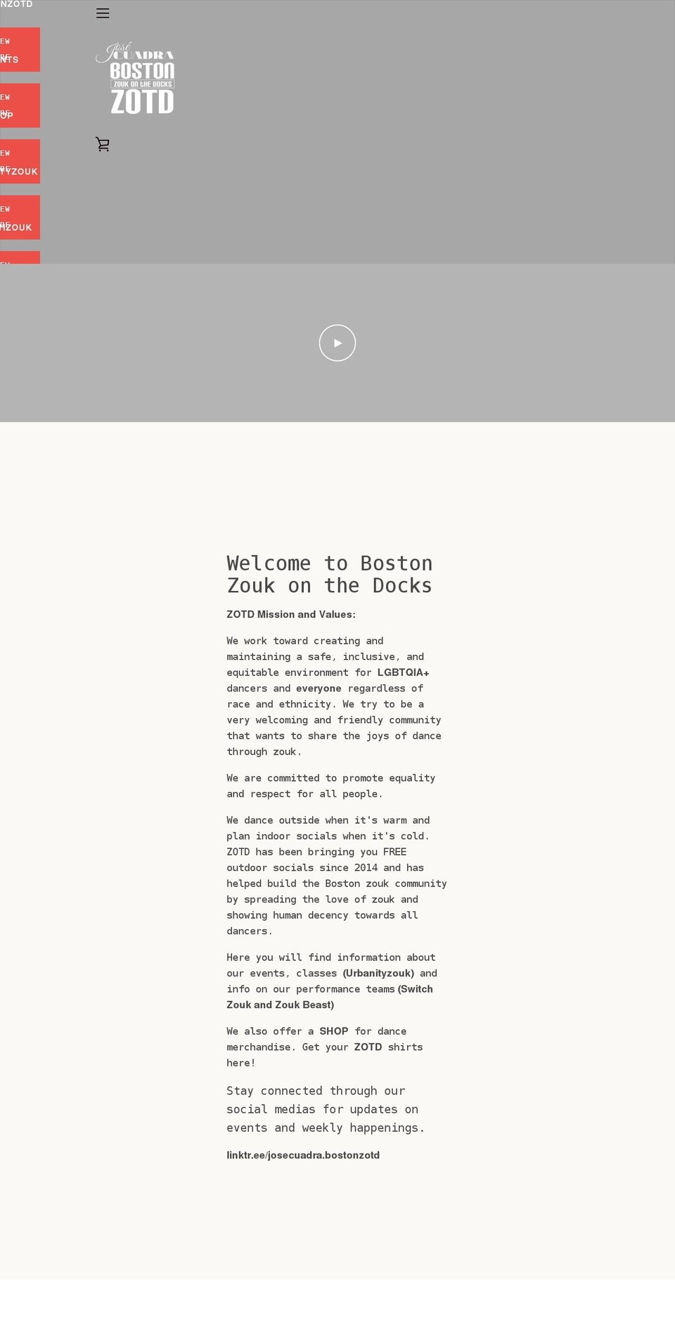 bostonzouk.com shopify website screenshot