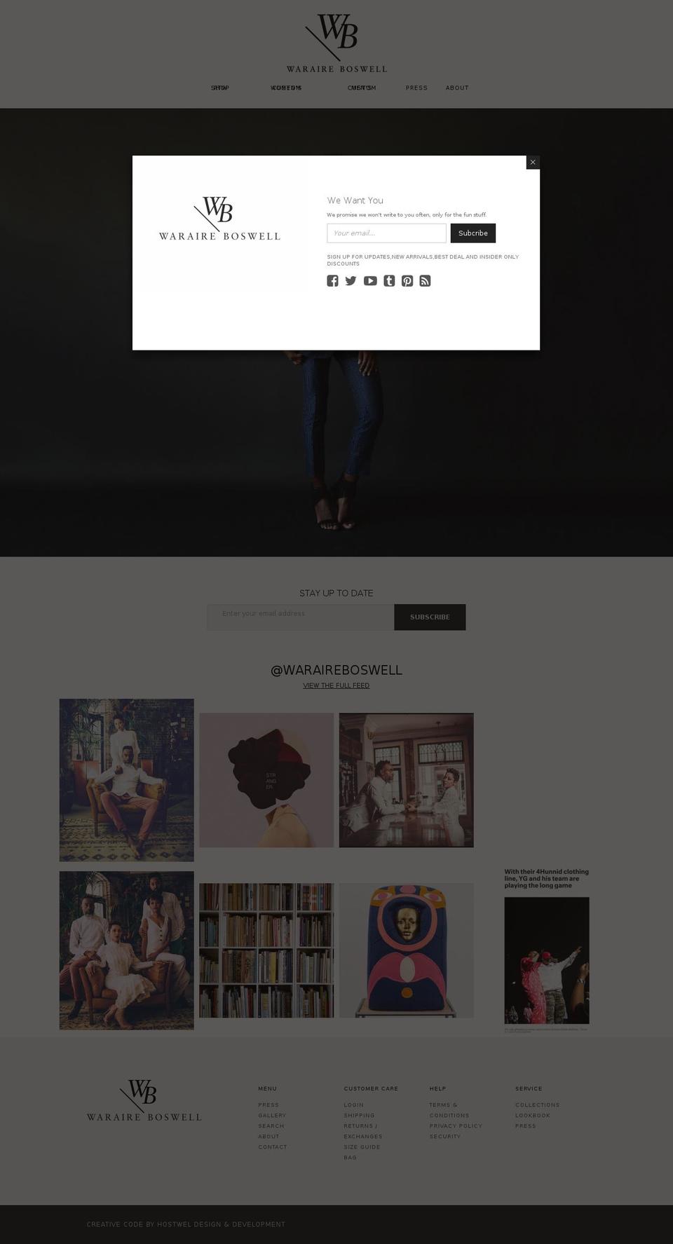 boswellofficial.com — Shopify storefront screenshot