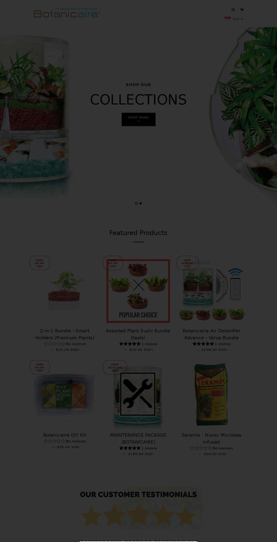 Venture Shopify theme site example botanicaire.myshopify.com