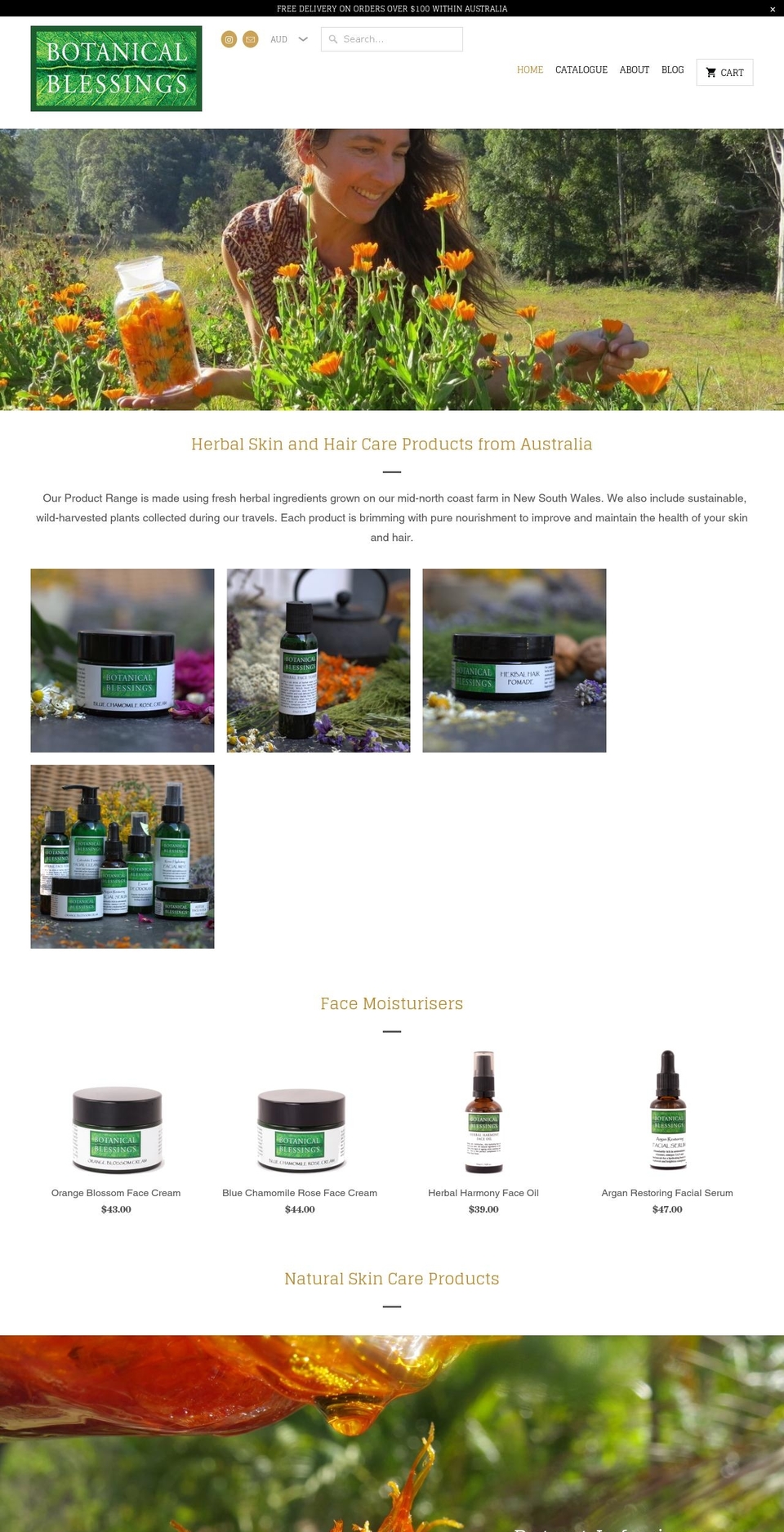 botanicalblessings.org shopify website screenshot