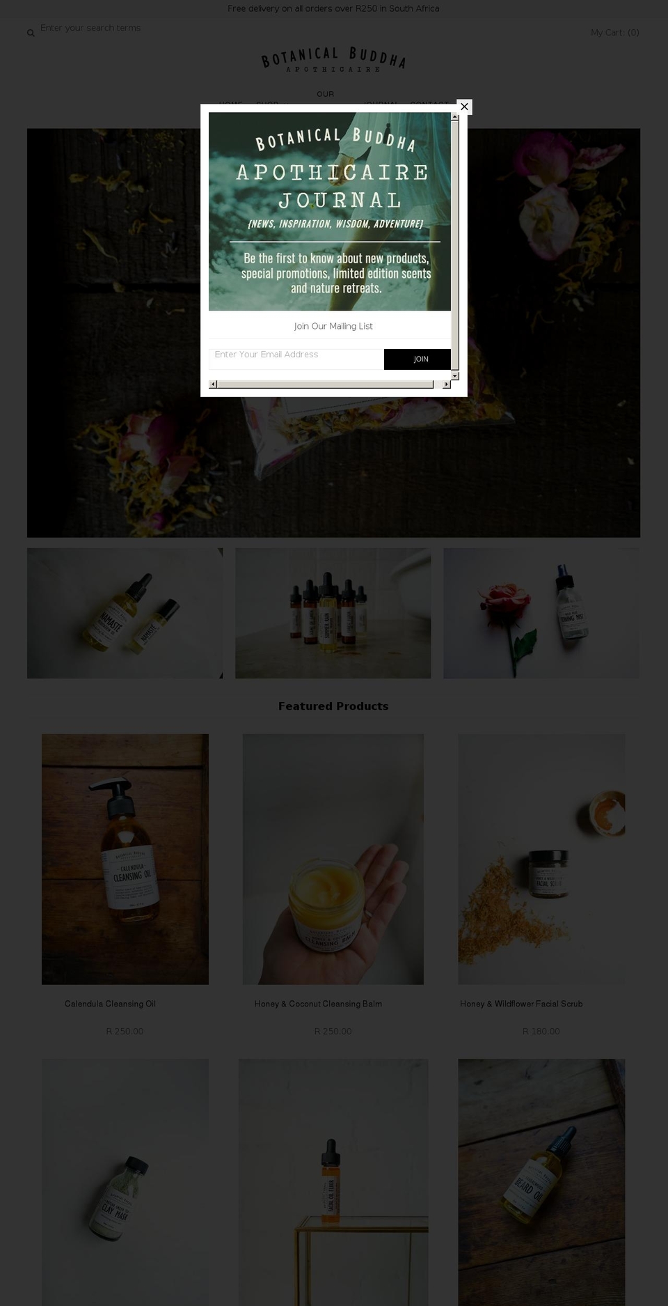 botanicalbuddha.com shopify website screenshot