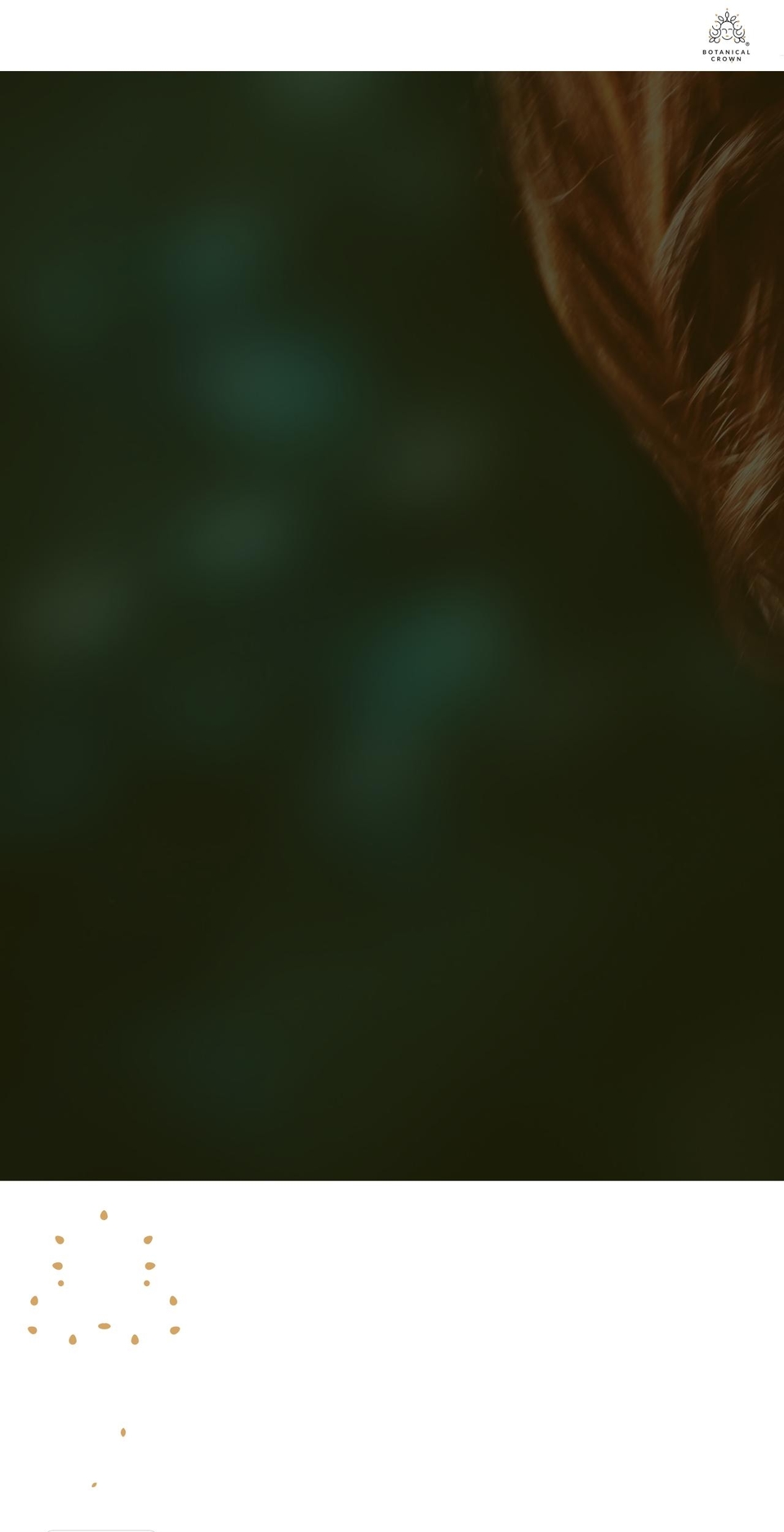 botanicalcrown.com shopify website screenshot