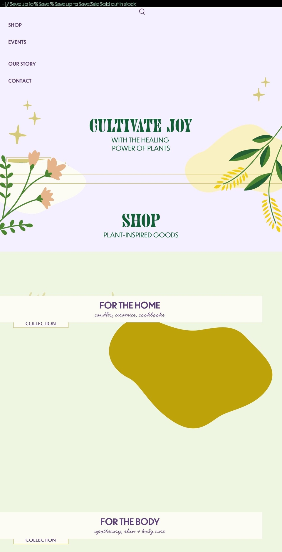 botanicalife.com shopify website screenshot