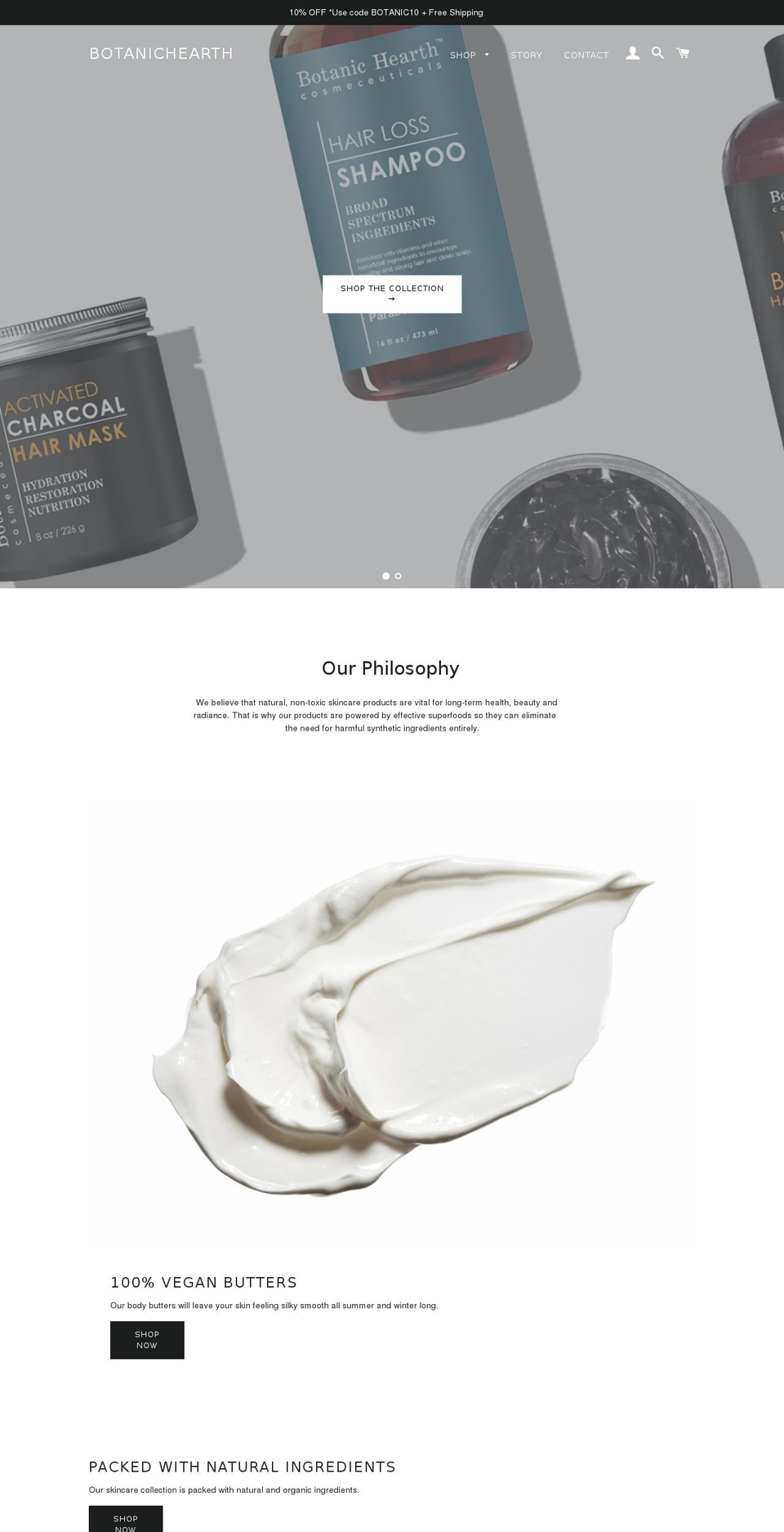 botanichearth.com — Shopify storefront screenshot