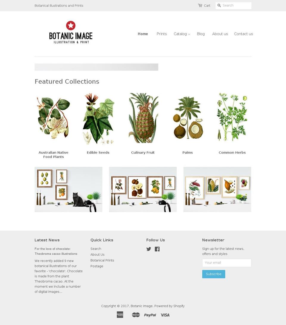 botanicimage.com shopify website screenshot