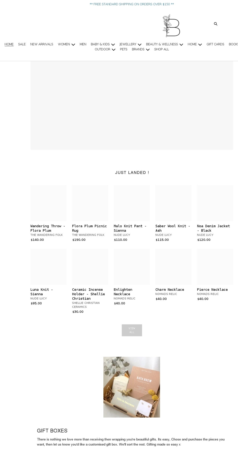 botanicusboutique.com.au shopify website screenshot