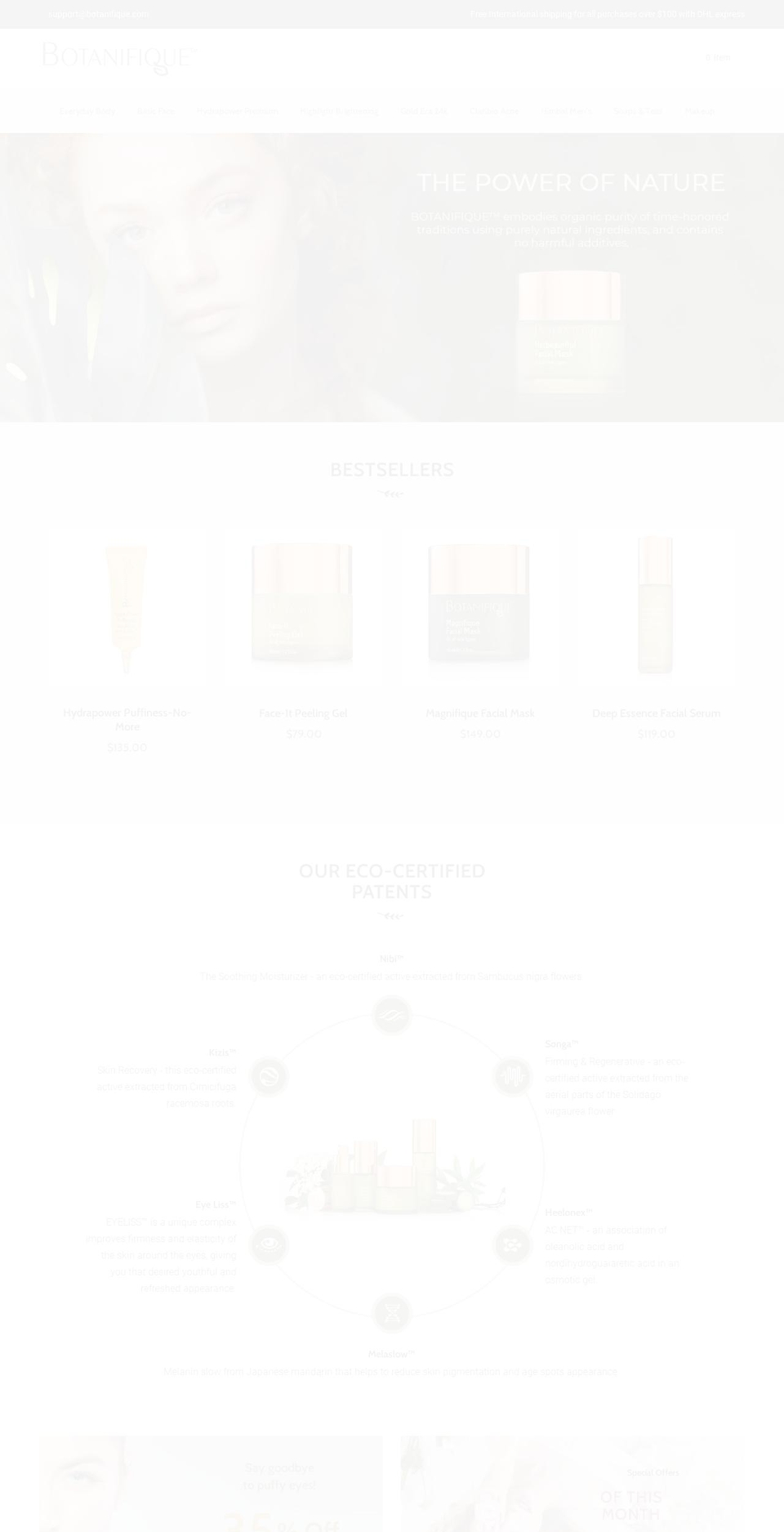 botanifique-store.com shopify website screenshot