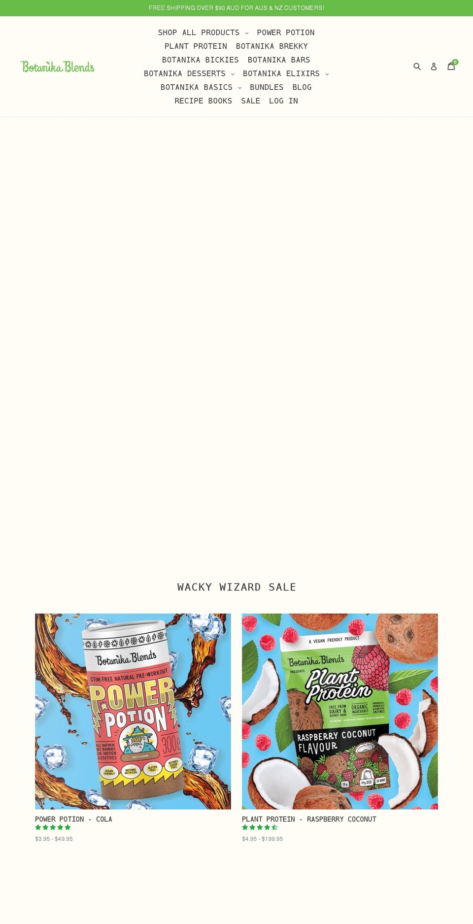botanikablends.com.au shopify website screenshot