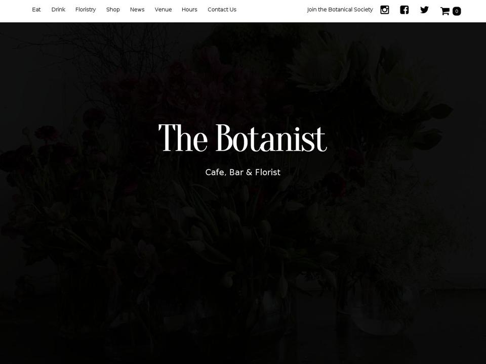 Creative Shopify theme site example botanist.co.nz