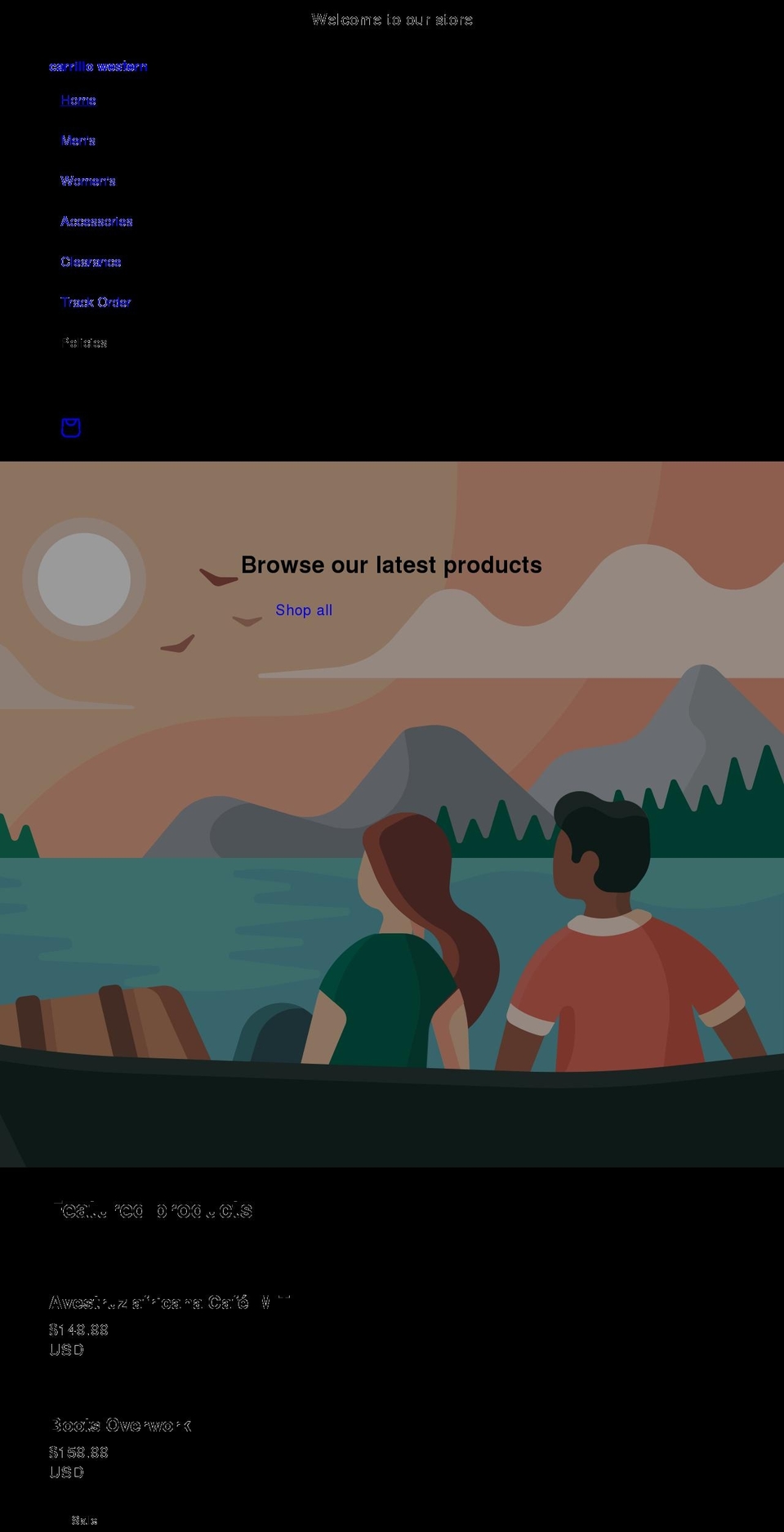 botascarrillo.com shopify website screenshot