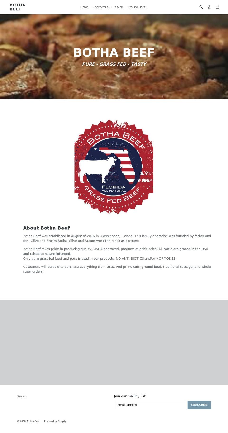 bothabeef.com — Shopify storefront screenshot