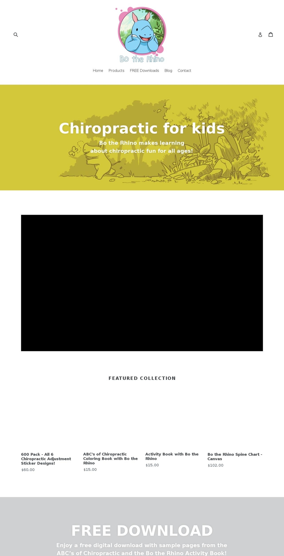 botherhino.com — Shopify storefront screenshot