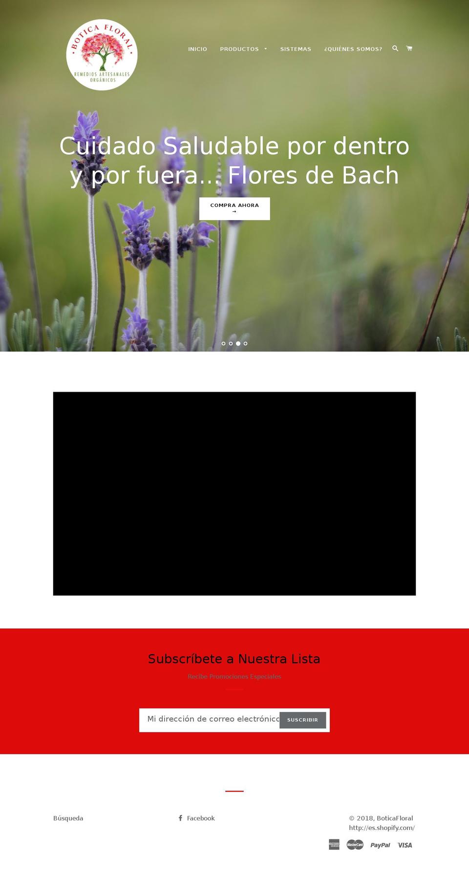 boticafloral.com — Shopify storefront screenshot