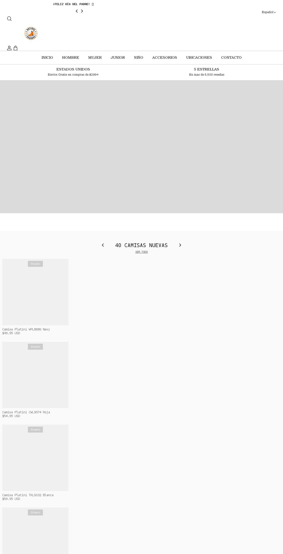 botinescharros.com shopify website screenshot