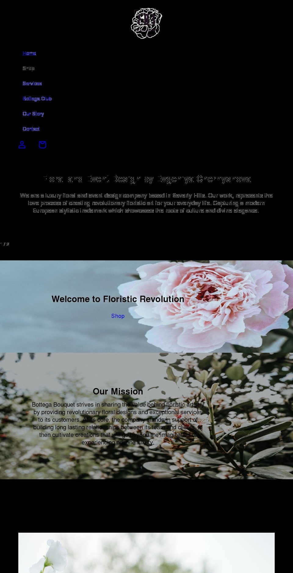 bottegabouquet.com shopify website screenshot