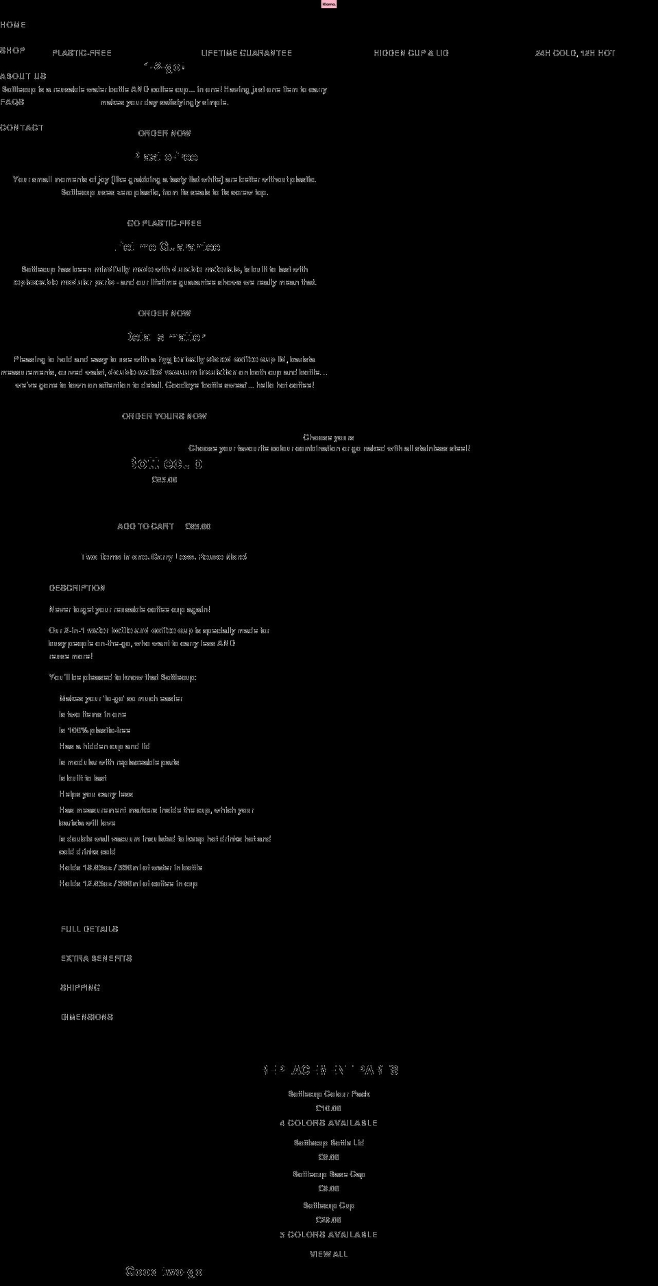 bottlecup.com shopify website screenshot