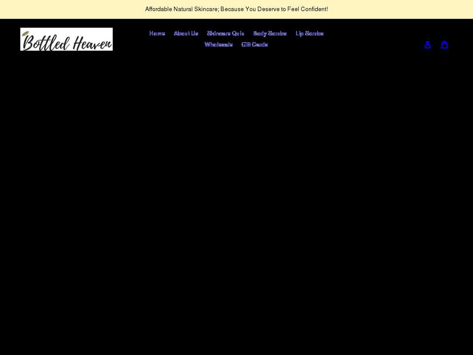bottledheavenco.com shopify website screenshot
