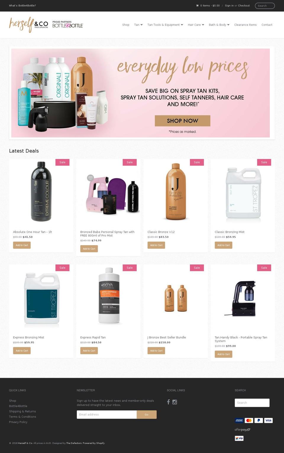 bottleforbottle.com.au shopify website screenshot