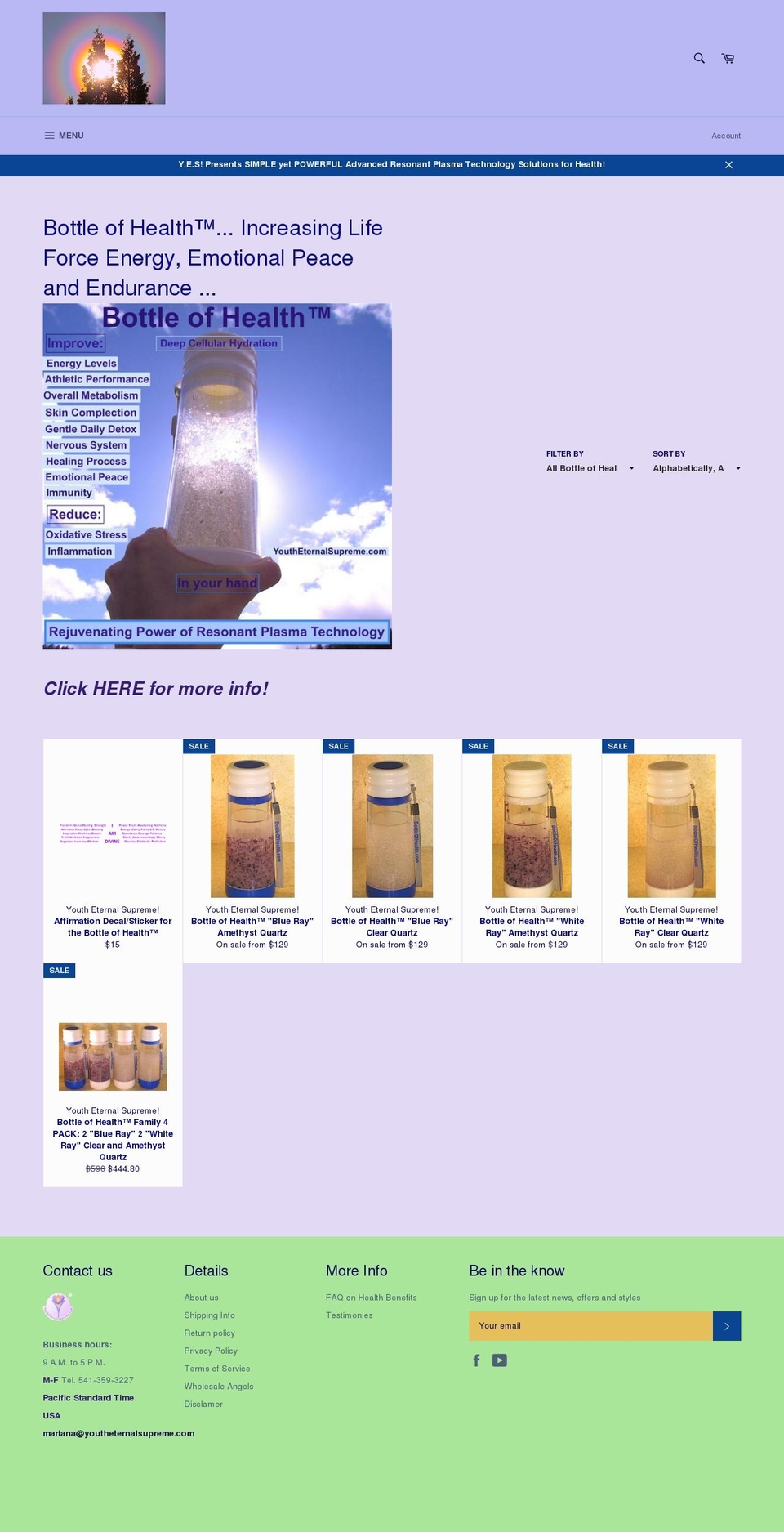 bottleofhealth.com shopify website screenshot