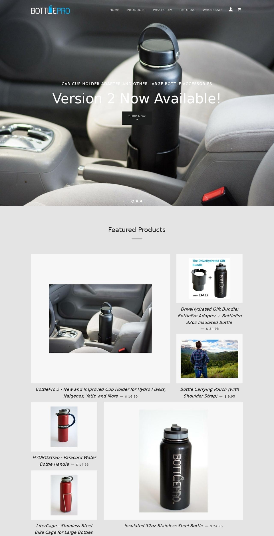 bottlepro.net shopify website screenshot