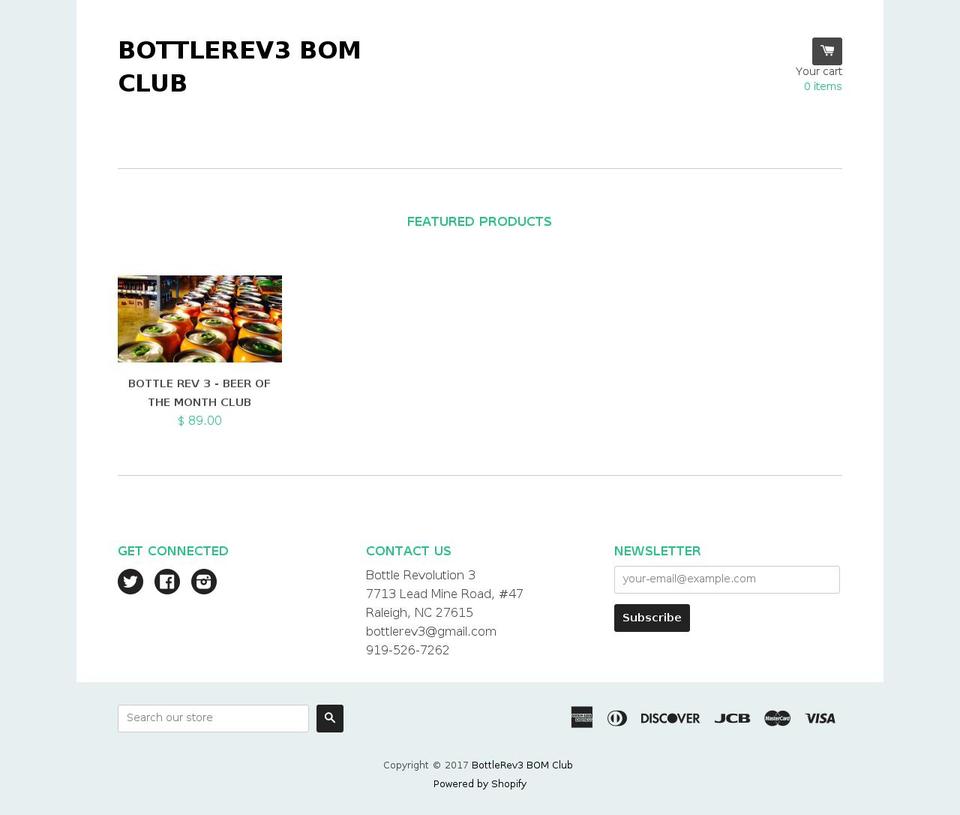 bottlerev3bom.com shopify website screenshot