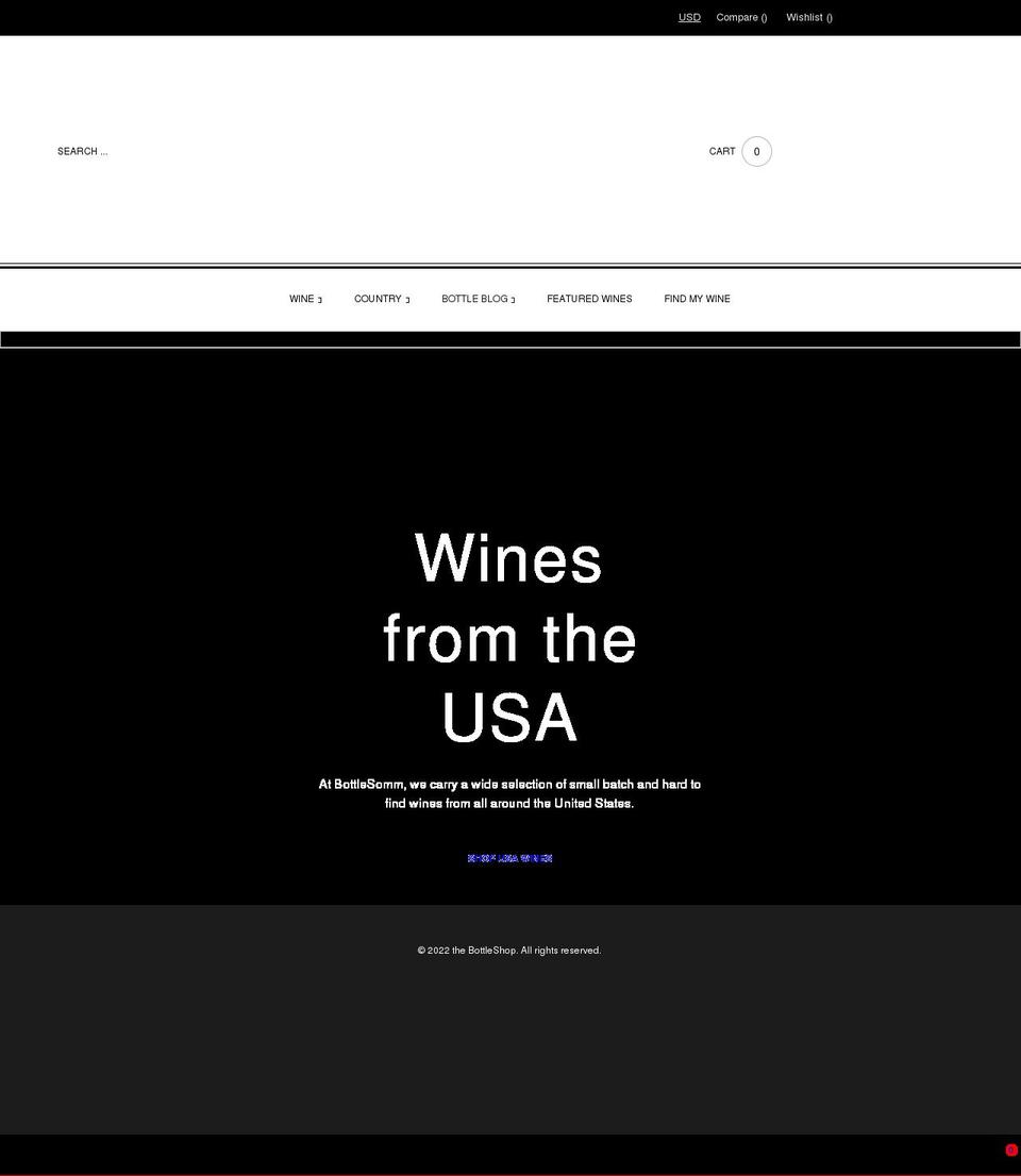 bottlesomm.com shopify website screenshot