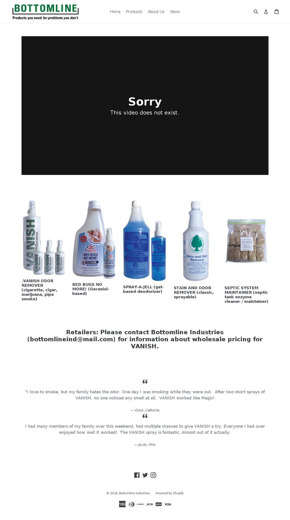 bottomlineind.com — Shopify storefront screenshot