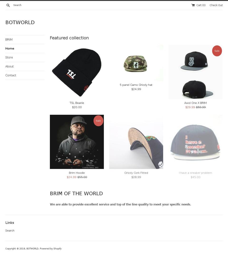 botworld.biz shopify website screenshot