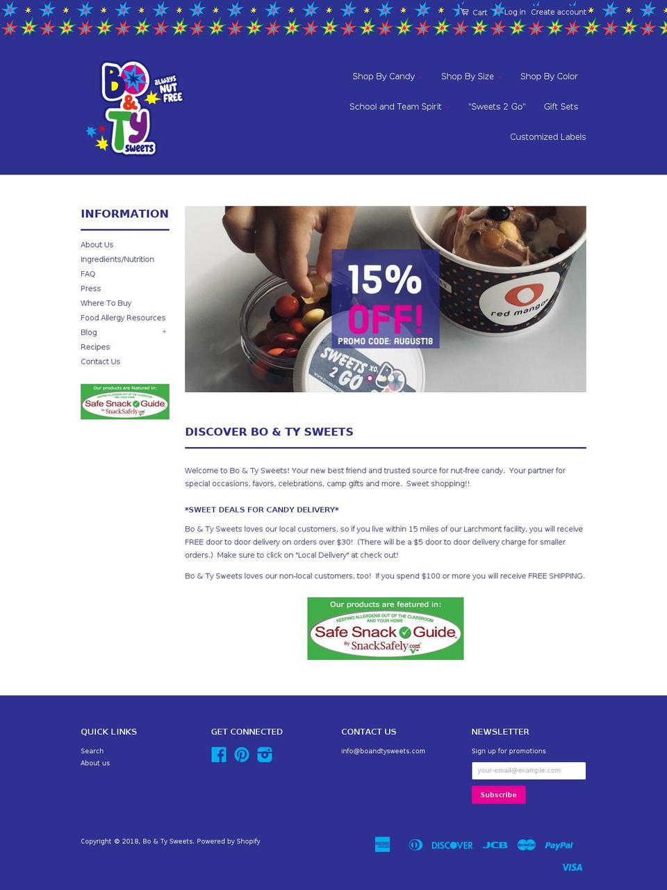 BO\u0026TY Shopify theme site example botycandy.com
