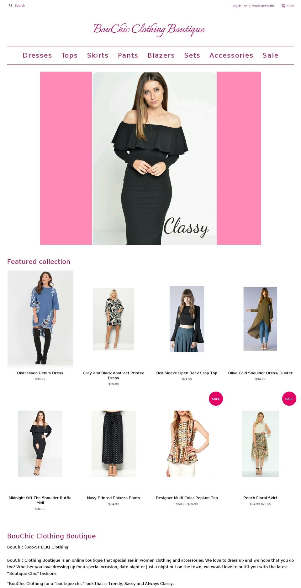 bouchicclothing.com — Shopify storefront screenshot