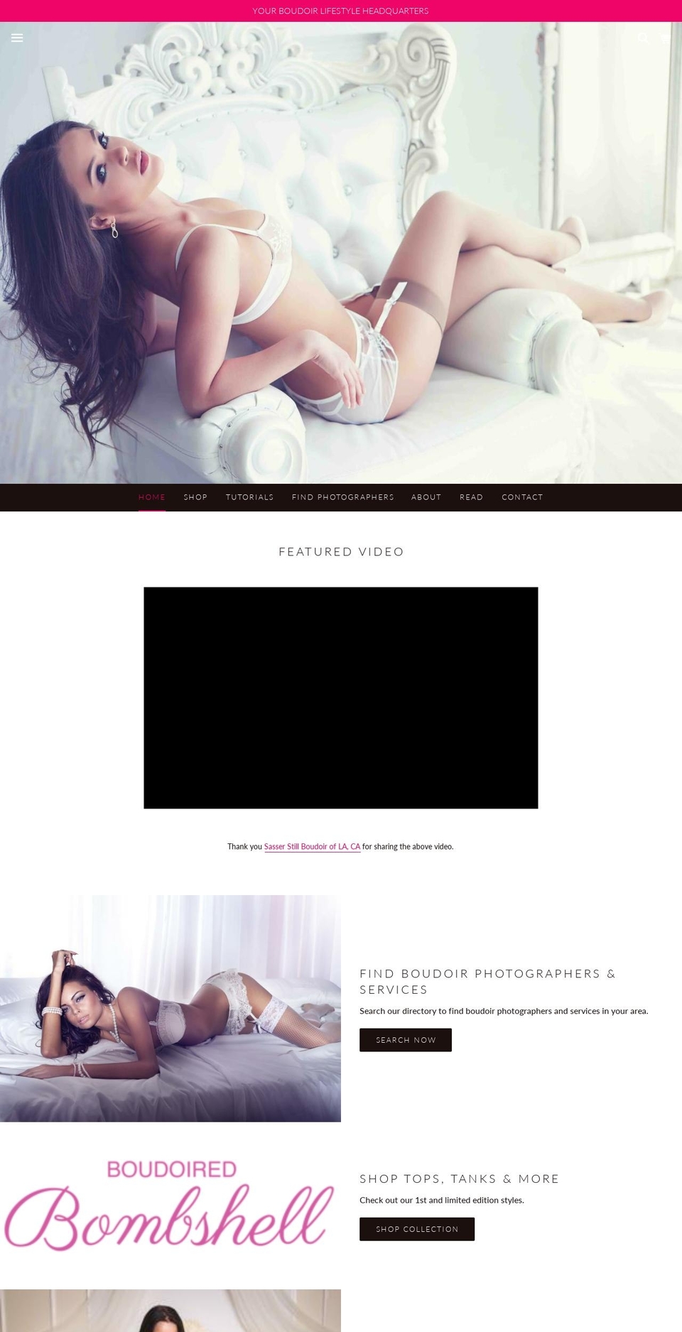boudoired.com — Shopify storefront screenshot