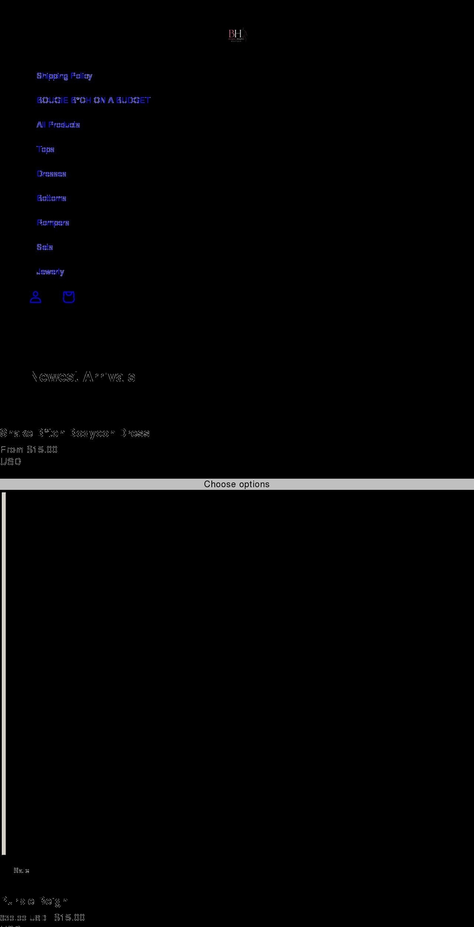bougieeheightz.com shopify website screenshot