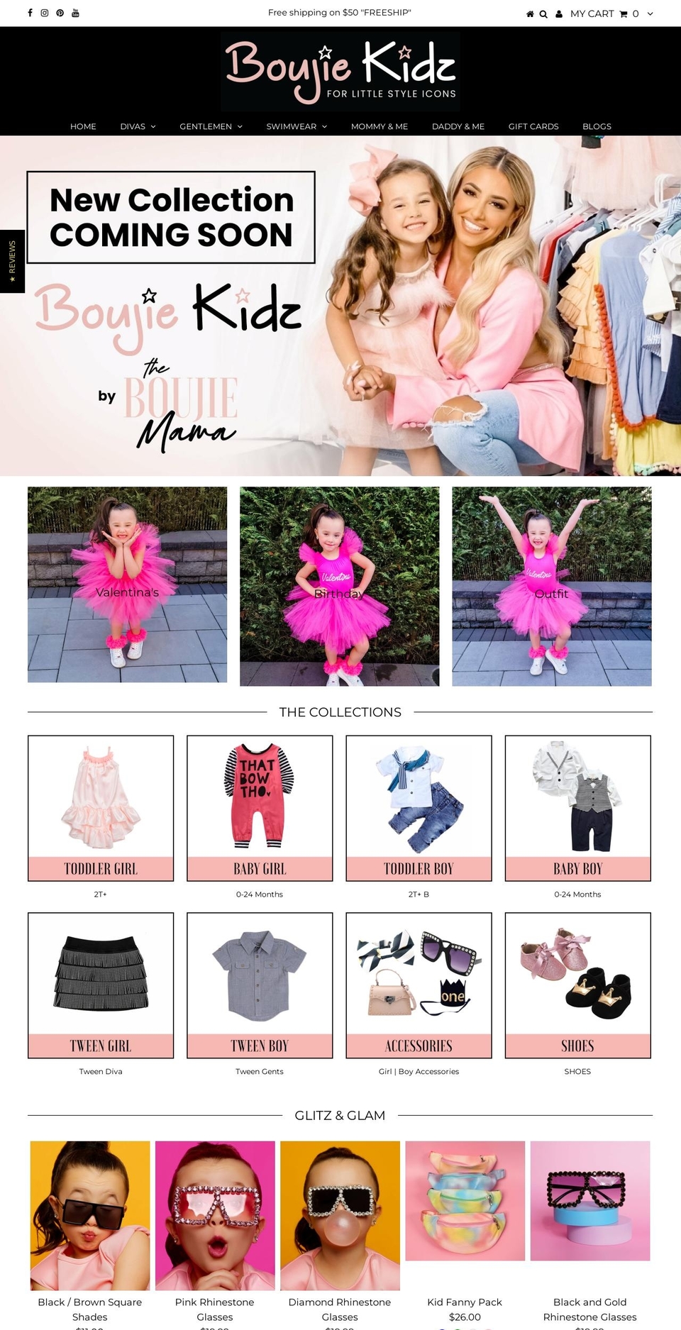 bougiekidz.com shopify website screenshot