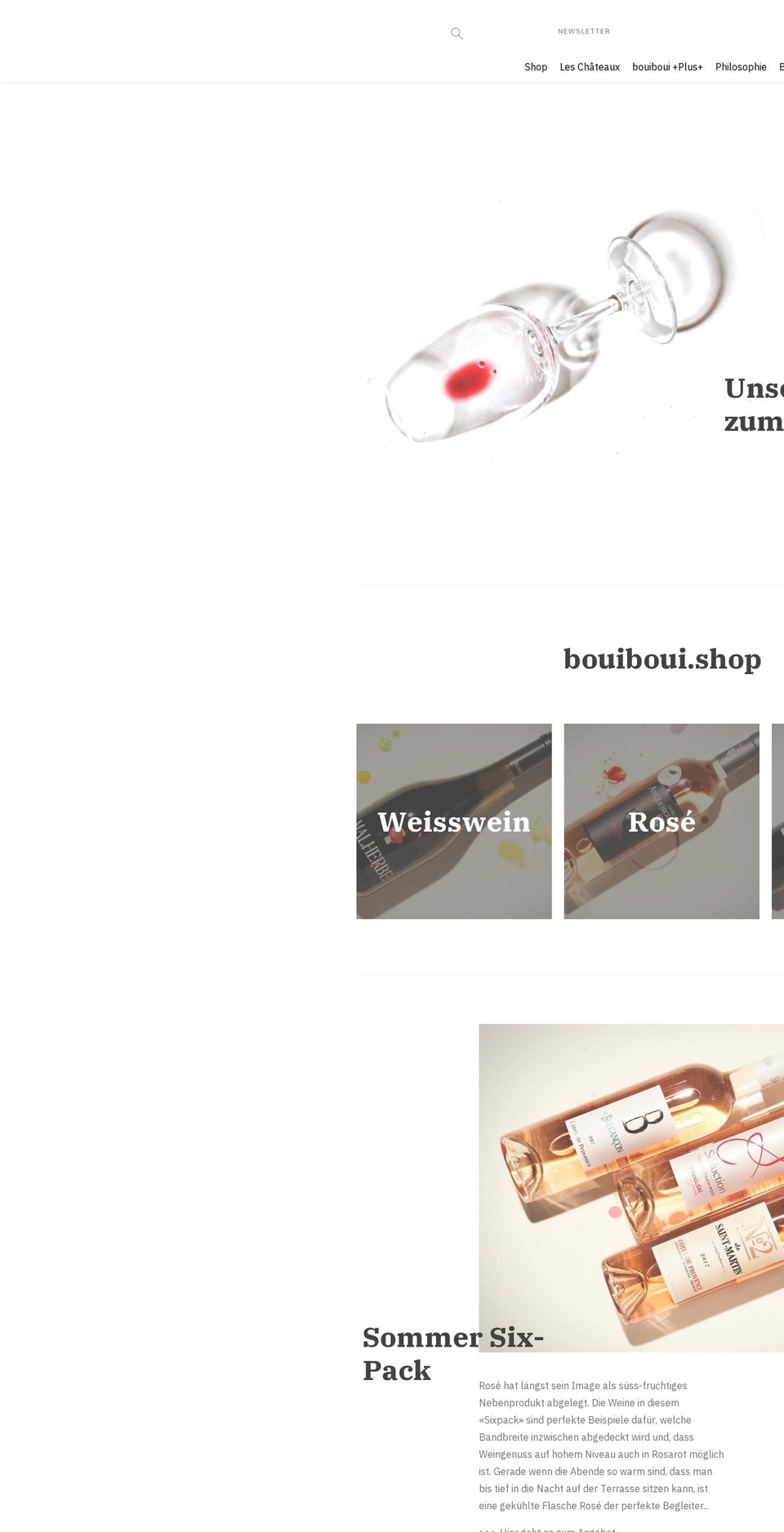 bouiboui.vin shopify website screenshot