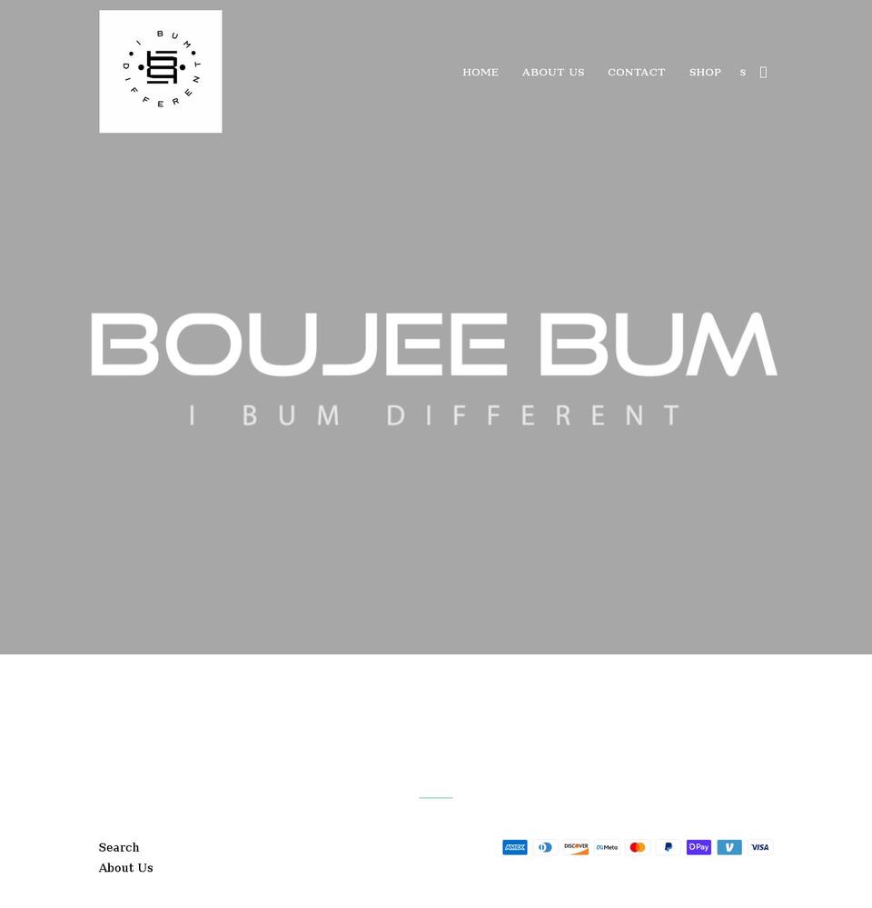 boujeebum.com shopify website screenshot