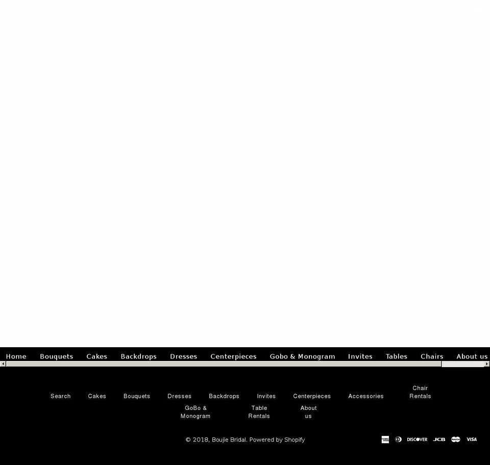 boujiebridal.com shopify website screenshot