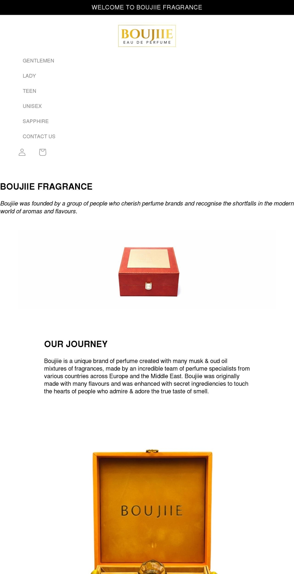 boujiie.com shopify website screenshot