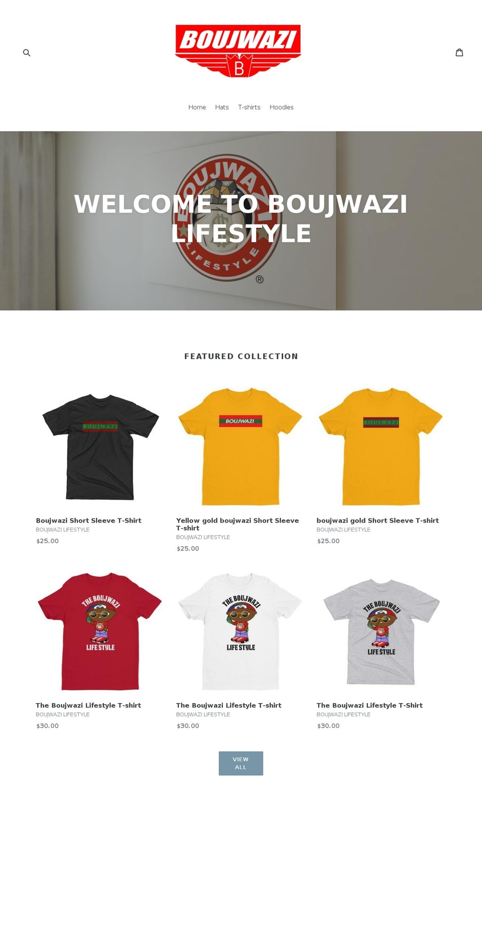 boujwazilifestyle.com shopify website screenshot