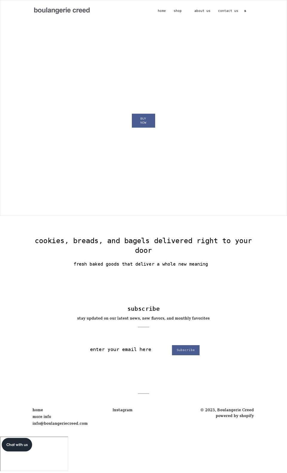 boulangeriecreed.com shopify website screenshot