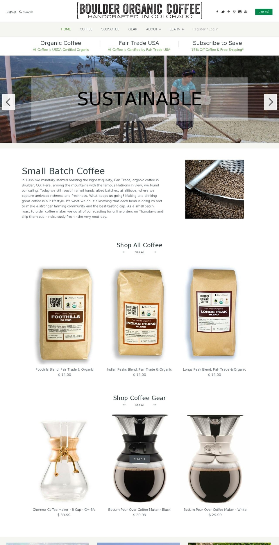 bouldercoffee.com — Shopify storefront screenshot