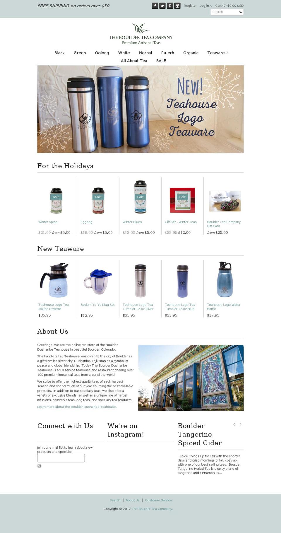 boulderteaco.com shopify website screenshot