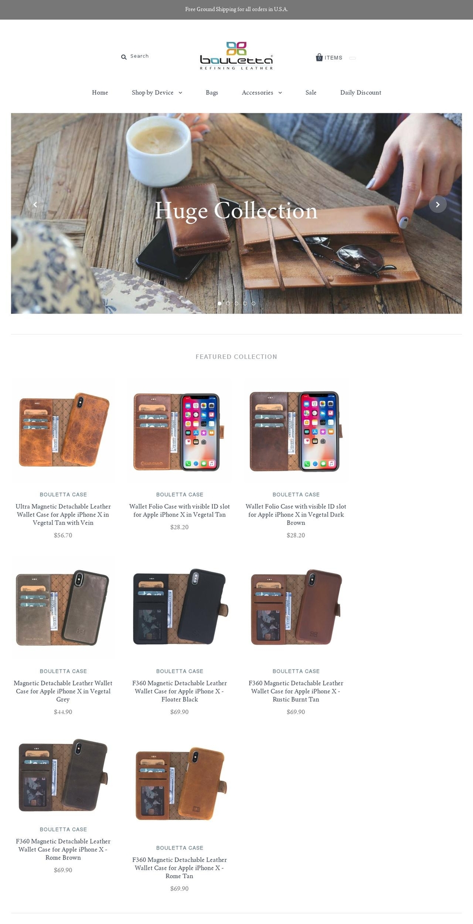 boulettacase.com shopify website screenshot