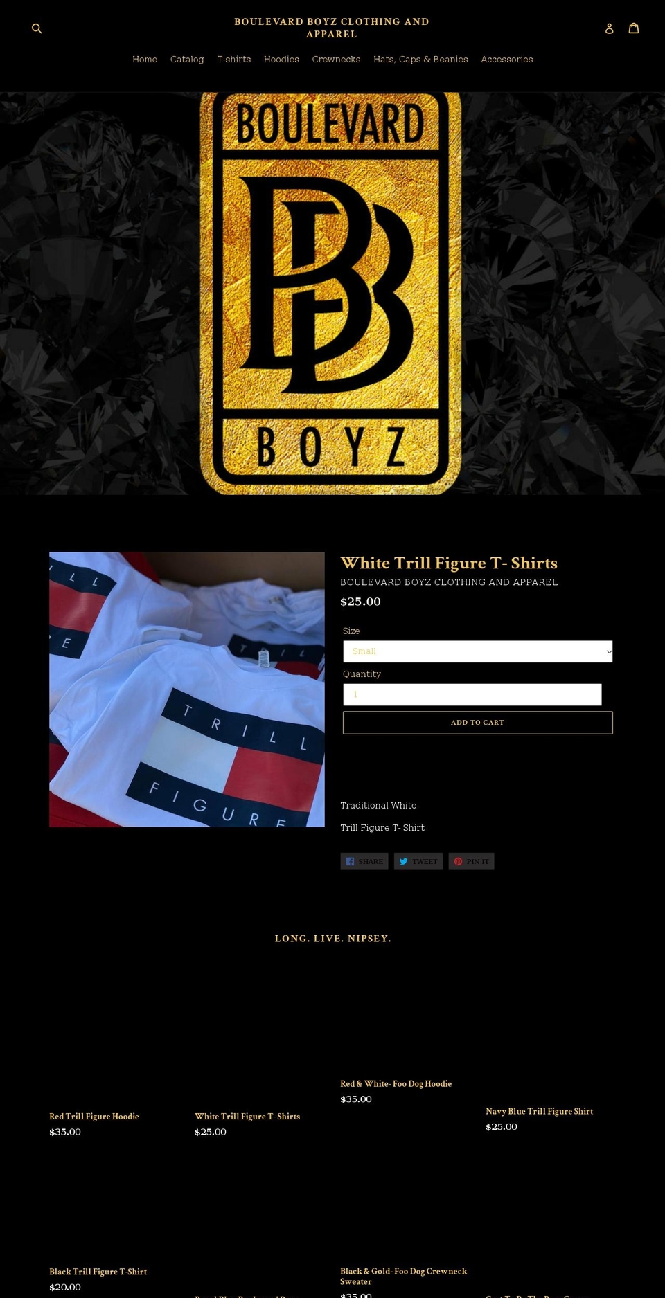 boulevardboyz.com — Shopify storefront screenshot