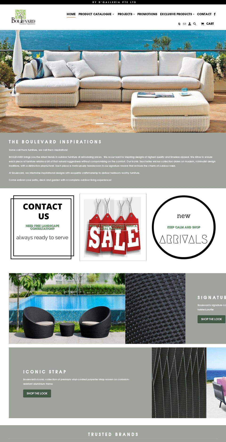 boulevardoutdoorfurniture.com shopify website screenshot