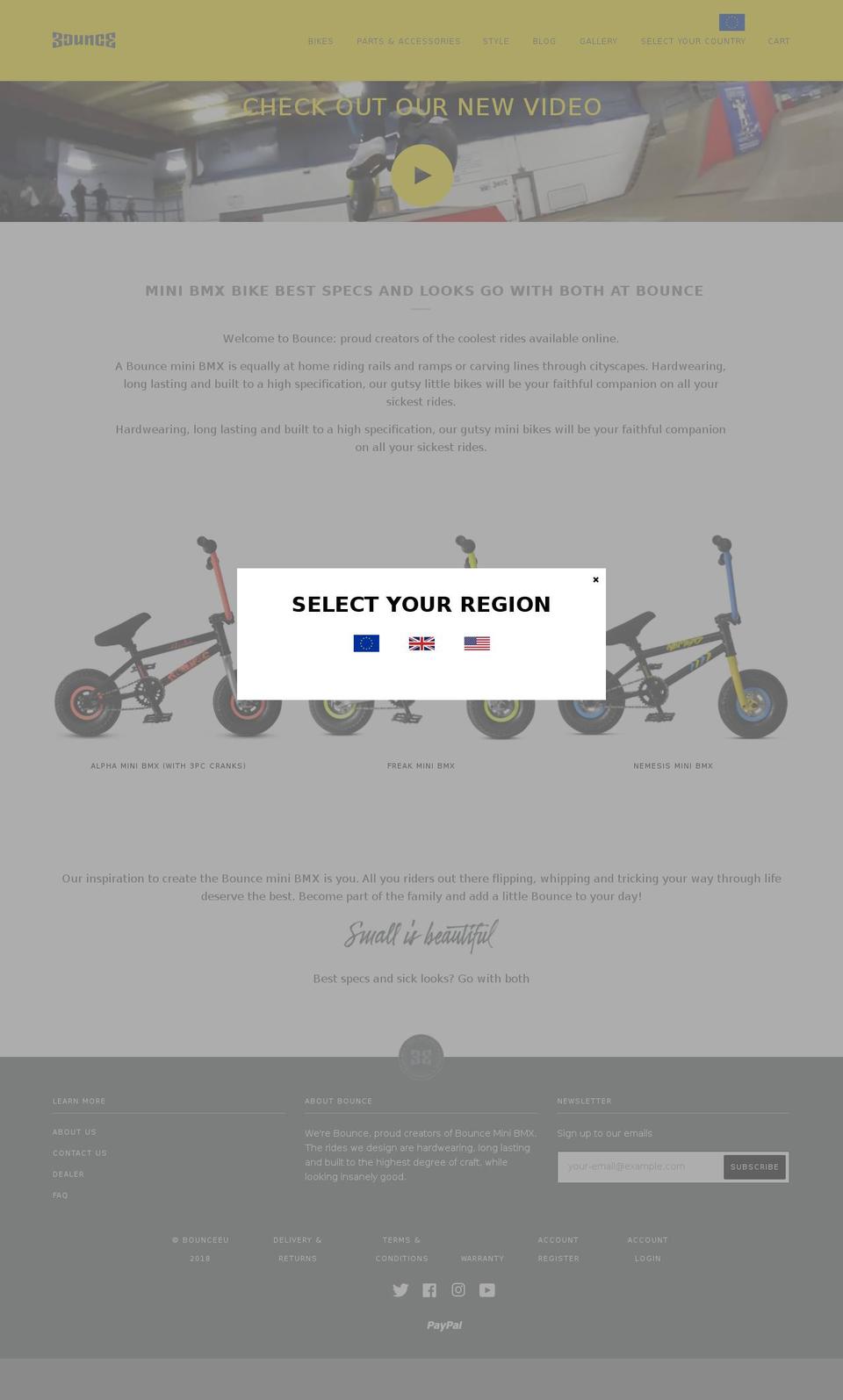 bouncebmx.de shopify website screenshot