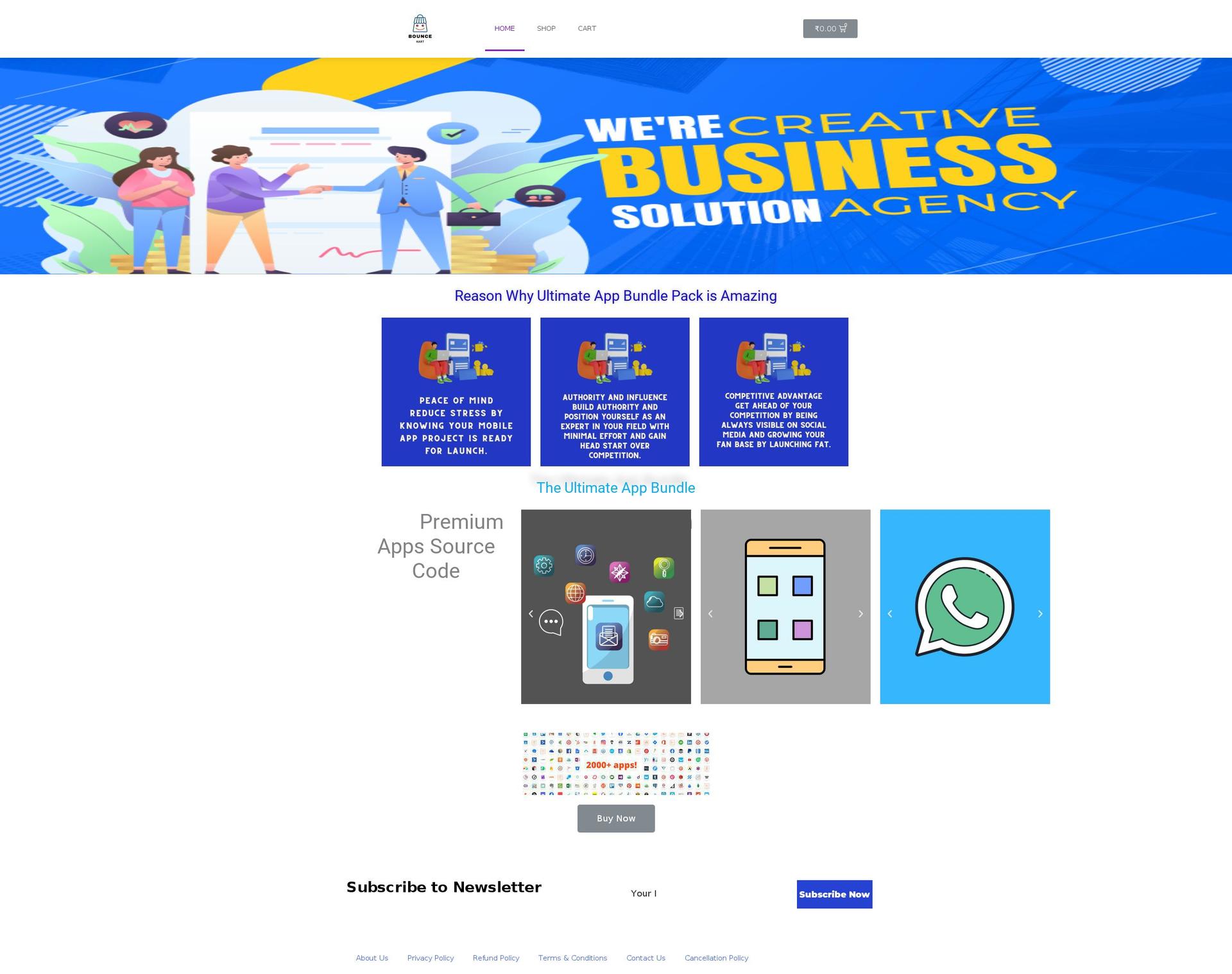 bouncekart.com — Shopify storefront screenshot