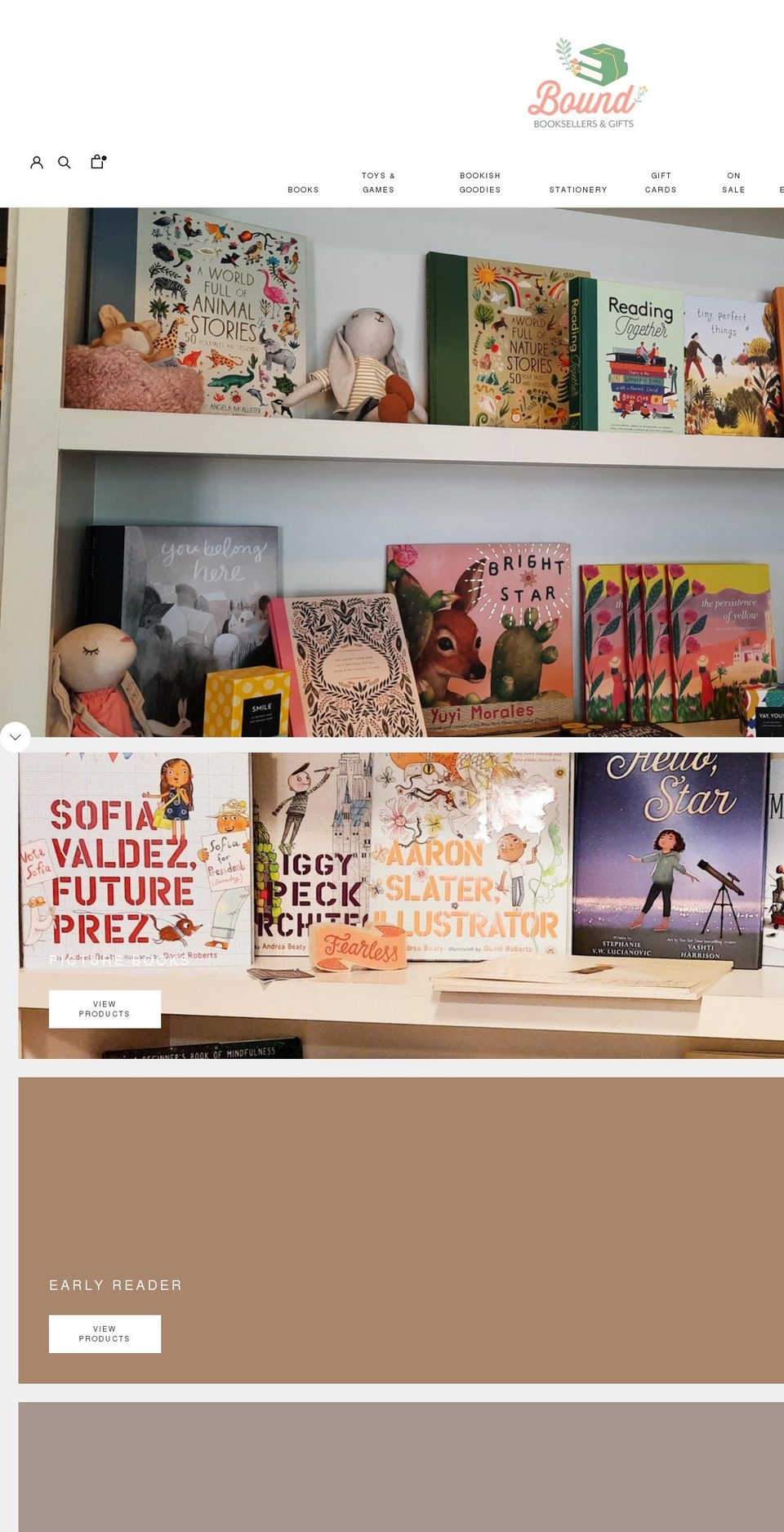 boundbookstn.com shopify website screenshot