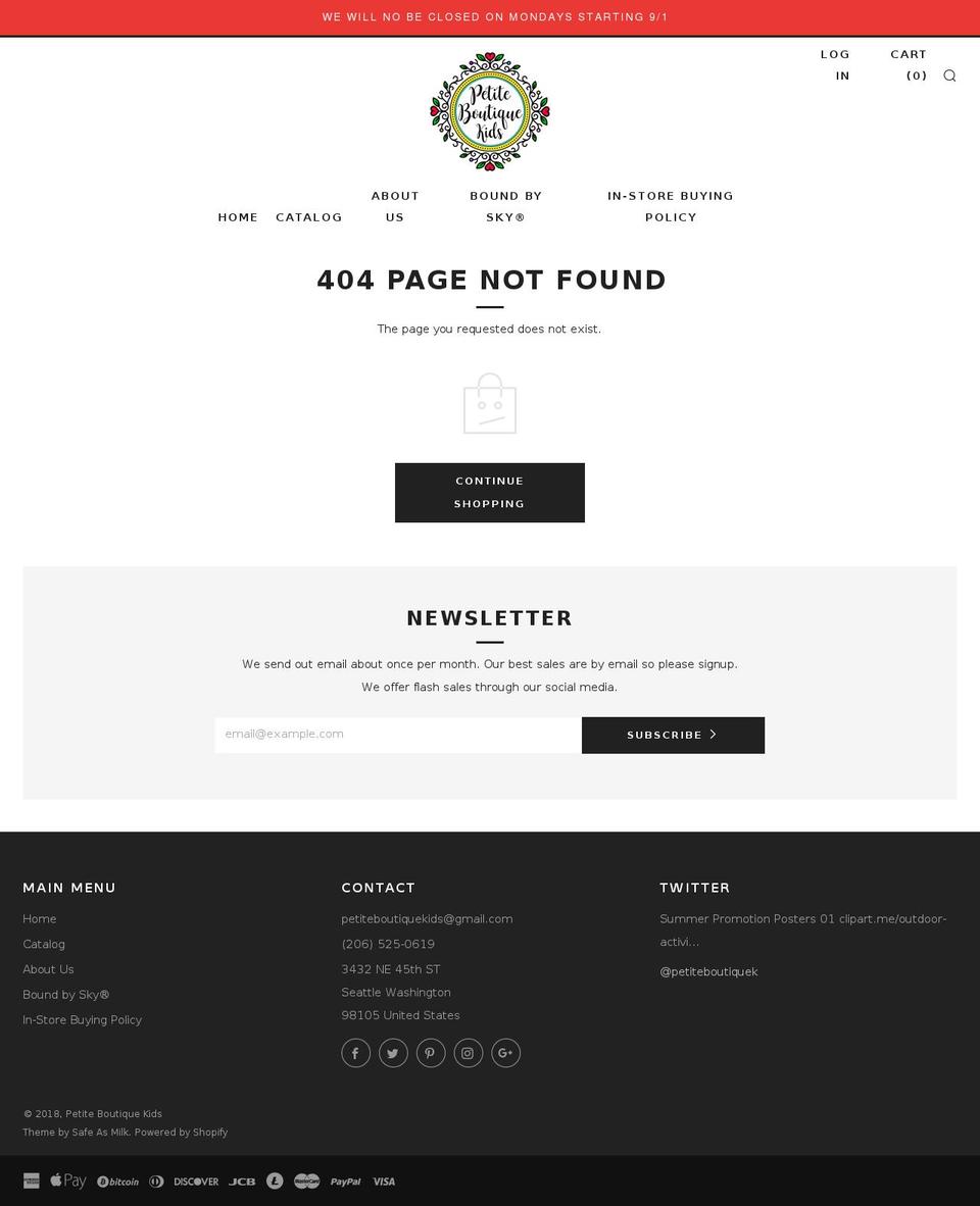 boundbysky.com — Shopify storefront screenshot